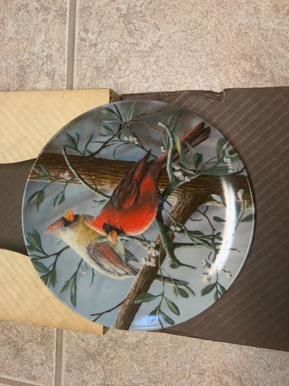 Knowles collector plate-“The cardinal”